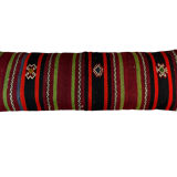 Vintage turkish kilim cushion cover , 120 x 40 cm