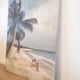 Vintage painting with exotic decorations
