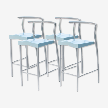 4 high stools "HI GLOB" by Philippe Starck, Kartell edition