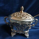 Silver metal sugar box