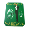 Vve A Devaux champagne advertising plate