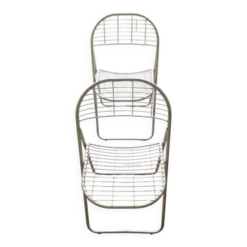 Vintage IKEA "Ted" folding chair pair – Niels Gammelgaard – 1980