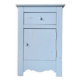 Meuble de rangement chiffonnier artisanal bleu
