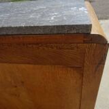 Art Deco bedside table in oak, restored