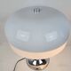 Lampe à poser champignon en métal chromé, Italie 1970