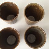 Set of 4 glasses in gres