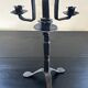 Brutalist wrought iron candlestick