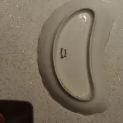 Half-moon porcelain dish from Limoges