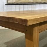 Table de ferme anglaise en pitch pin , fabrication des années 80