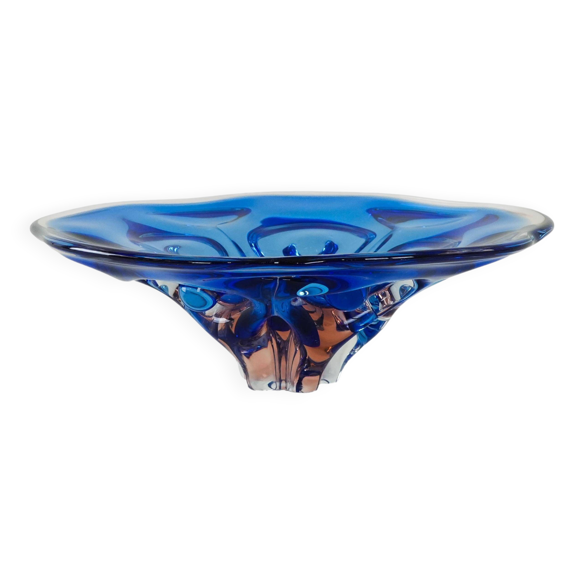 Cobalt bowl, Danish design, 1970s, made in Denmark
