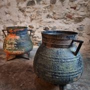 Set of antique cast iron pots (cauldrons), France, 1880–1900