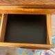 Vintage desk sled legs oak veneer