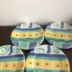 4 vintage 80s/90s hand-painted dessert plates