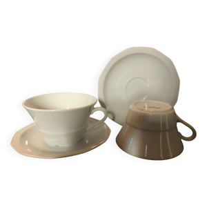 Tasses et sous tasses porcelaine