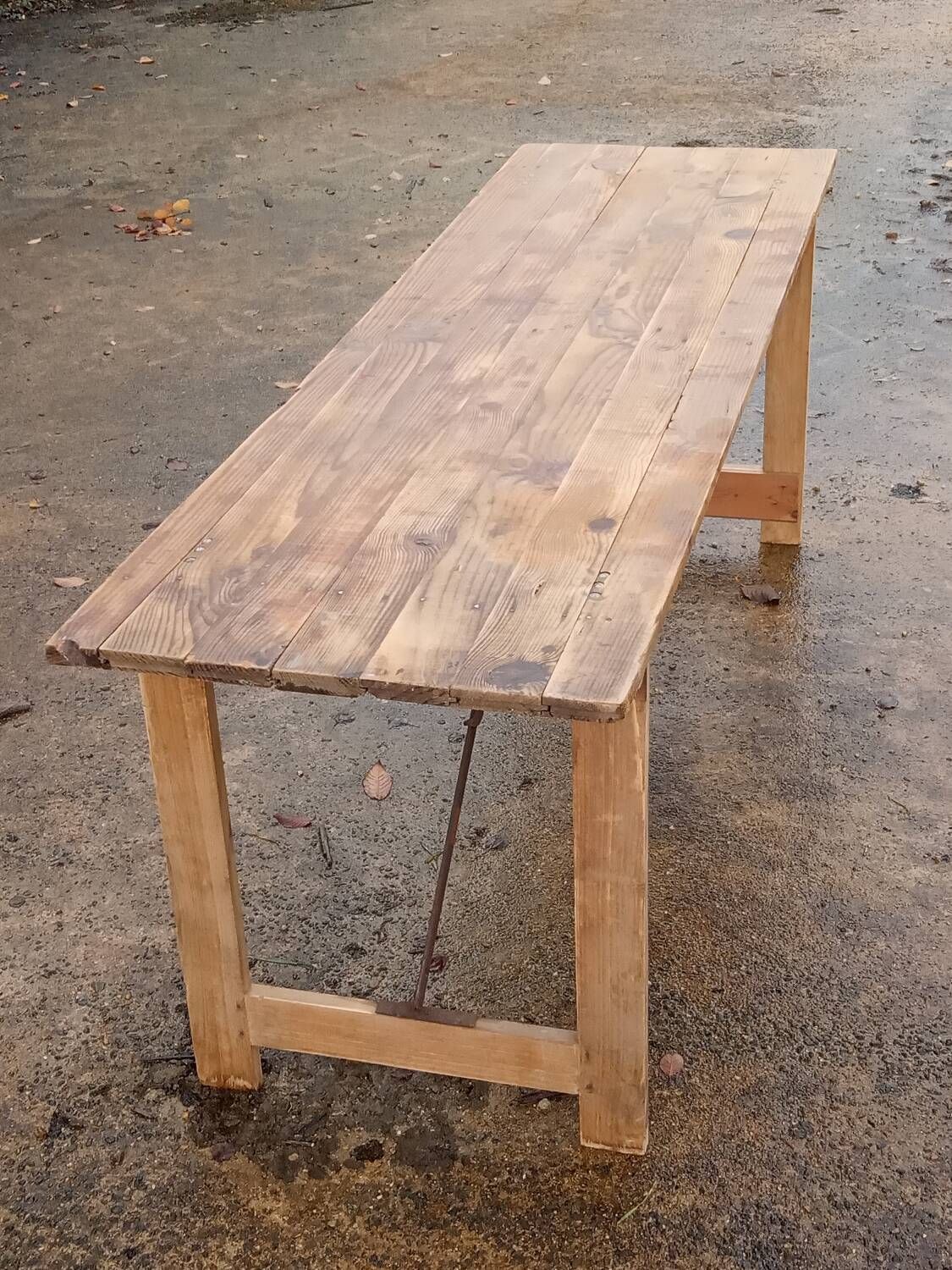 Table de ferme pliante