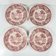 Set of 4 dessert plates "Burgenland" red, Villeroy & Boch