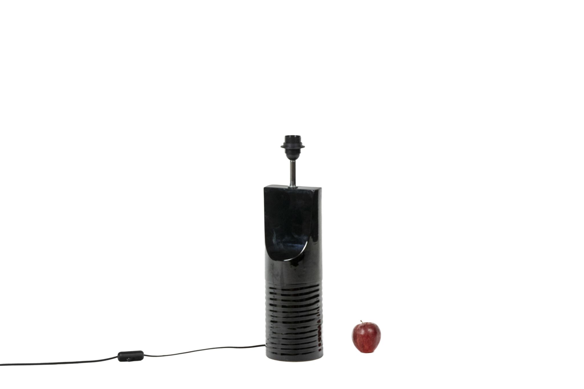 Lampe « sifflet » en céramique, années 1980