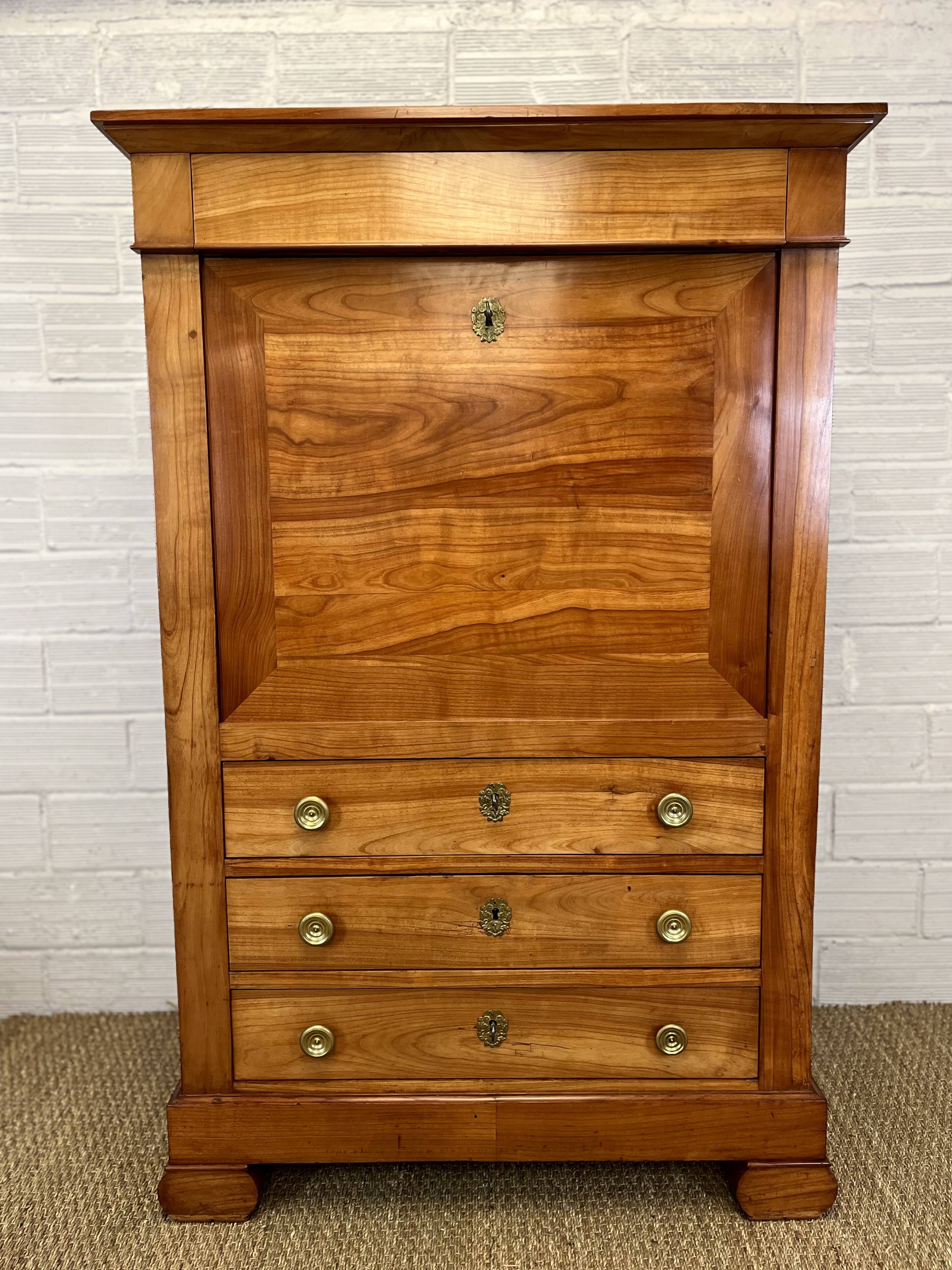 Directory secretary in solid cherry wood