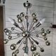 1970s chrome metal Sputnik chandelier