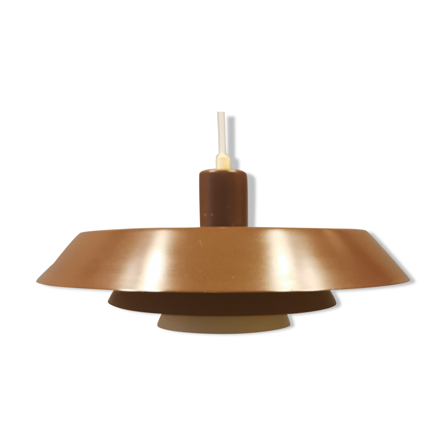 Hanging lamp, designed by Bent Karlby for Danish LYFA in 1968, model Troika.