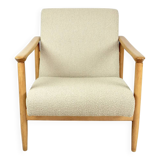 GFM-142 beige boucle armchair from the 1970s