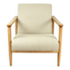 GFM-142 beige boucle armchair from the 1970s