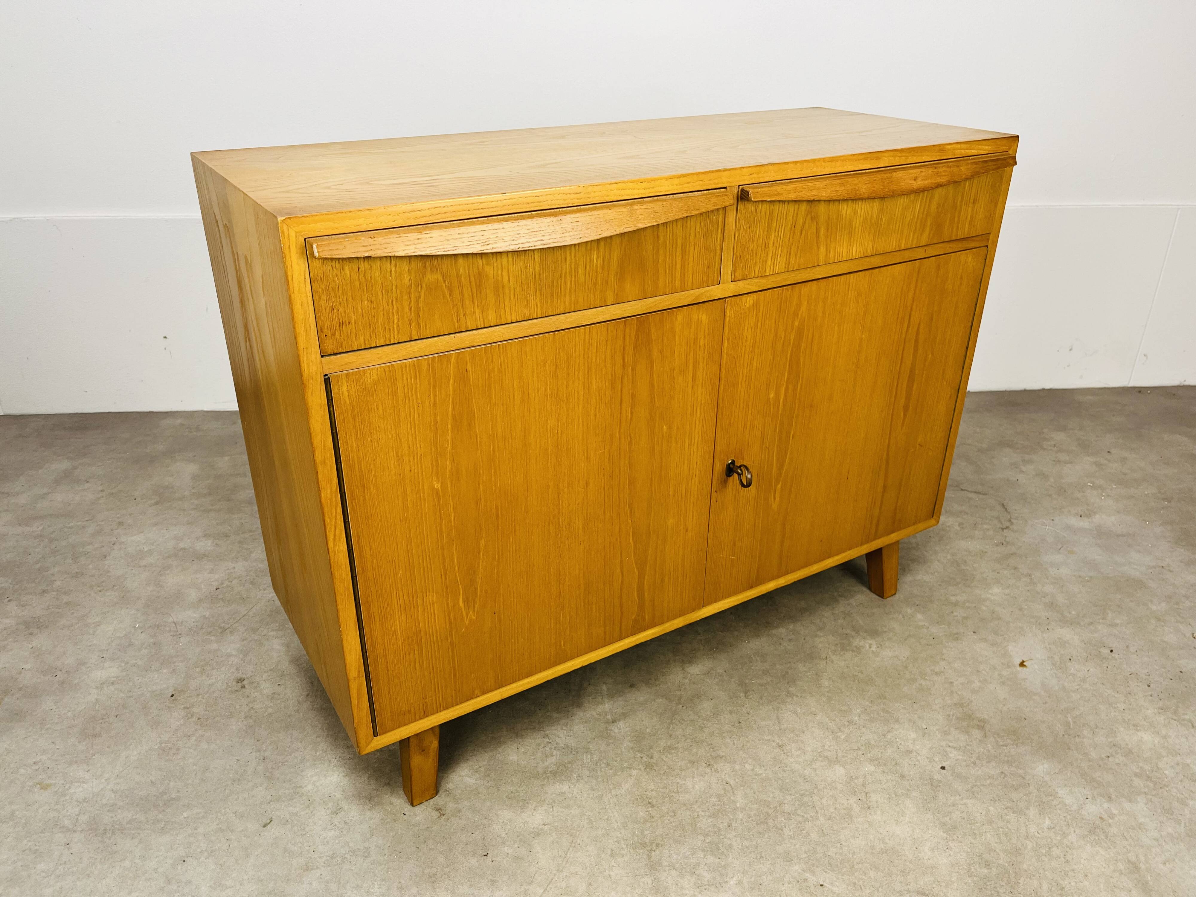 Vintage chest of drawers in Scandinavian style blond wood by Victoria Möbel Switzerland