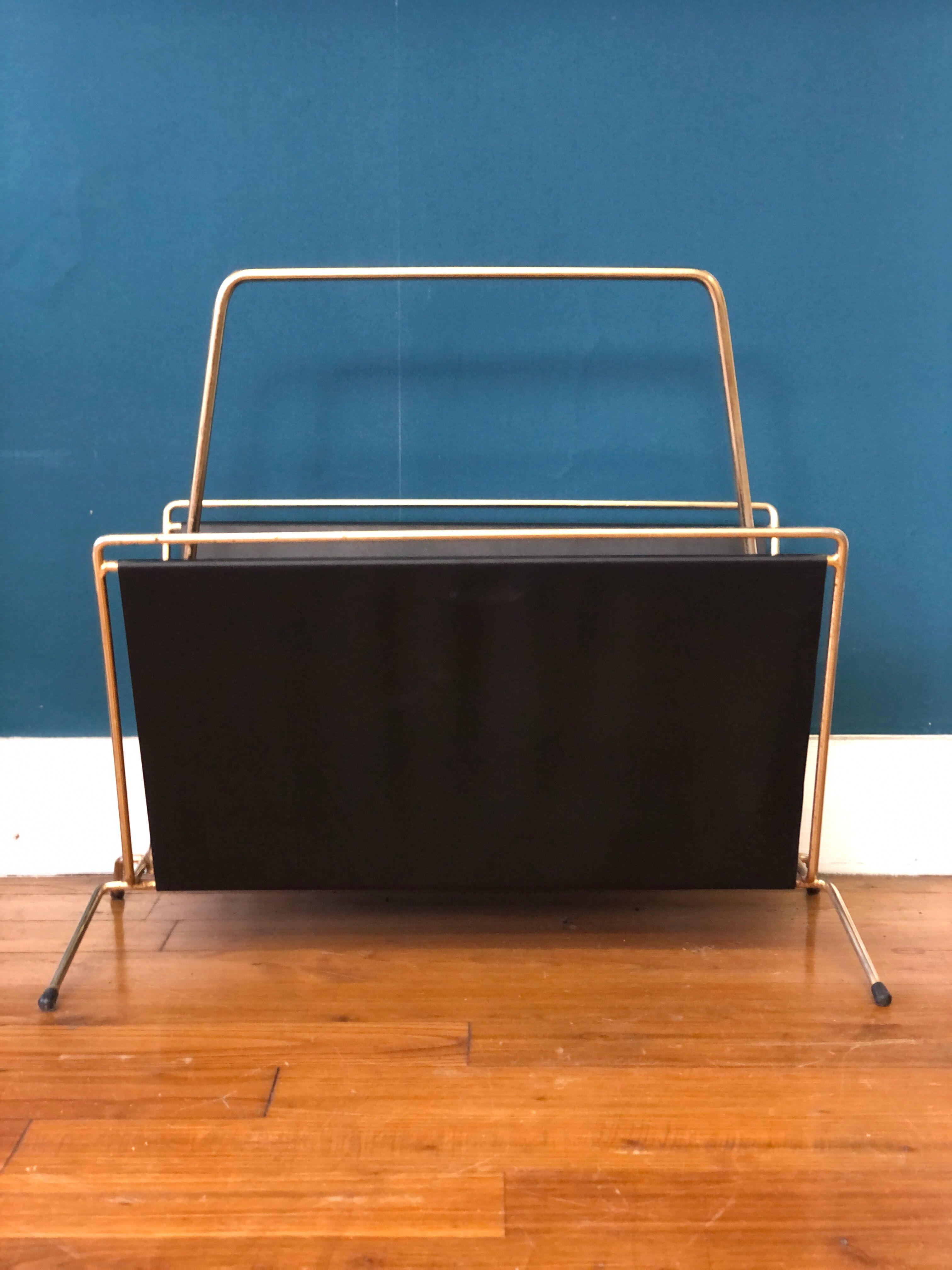 Vintage metal magazine holders