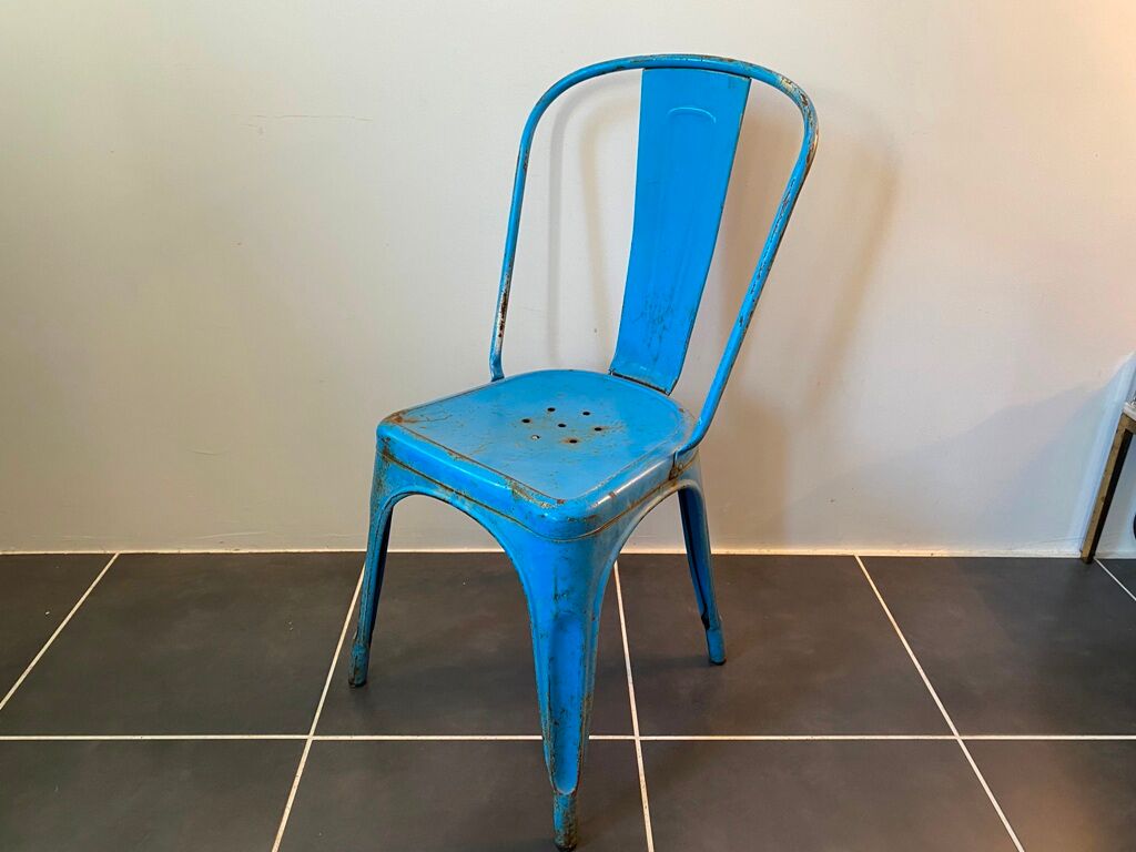 Metal chair tolix by Xavier Pauchard 1950
