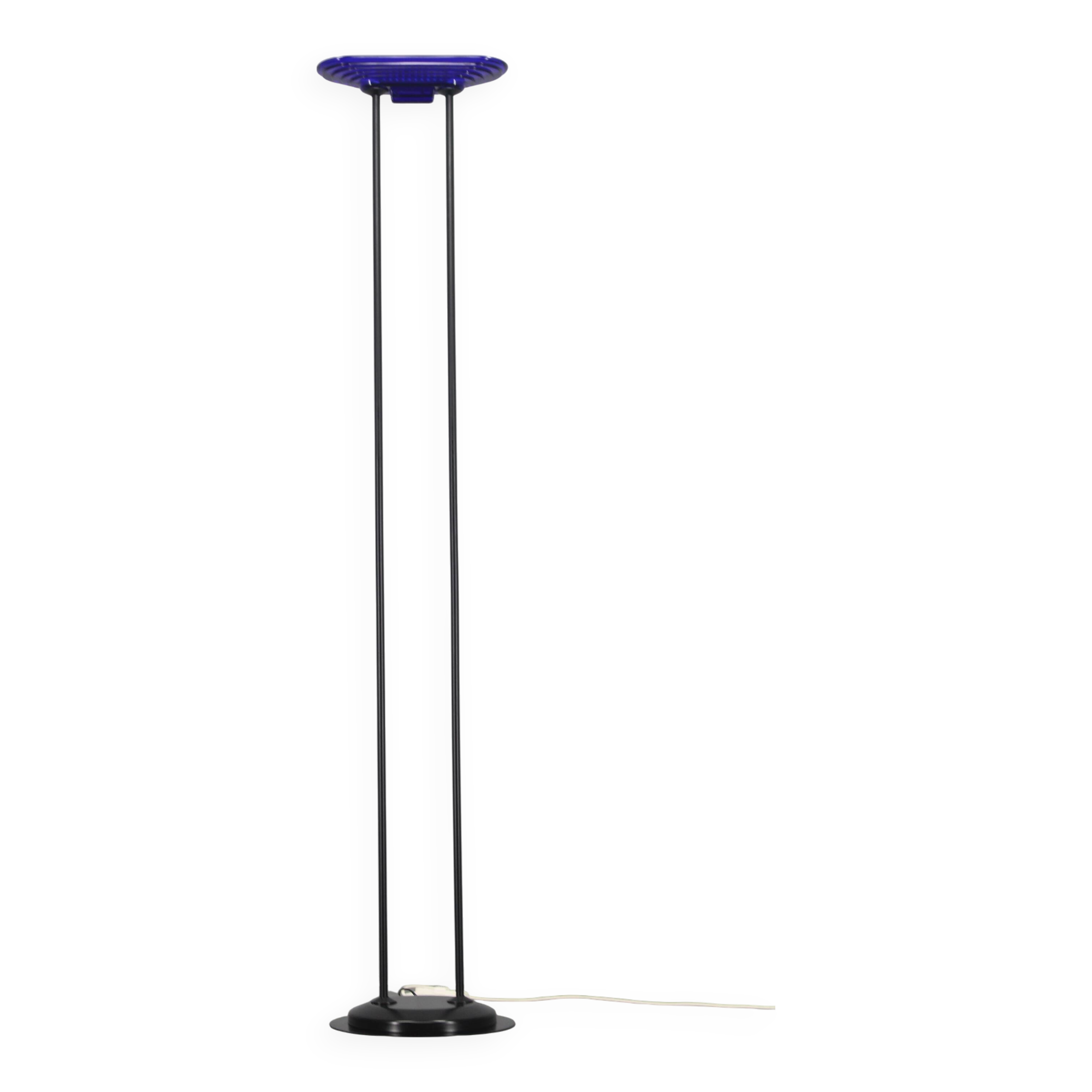 1970s Halogen Floor Lamp With Glass Shade , Europe