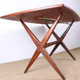 Scandinavian teak high and coffee table 1960.