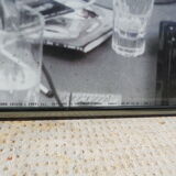 Photo under glass Georges Brassens Jacques Brel Ferré Jean Pierre Leloir