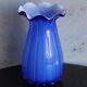 Vintage Italian Cobalt Blue Blown Glass Vase