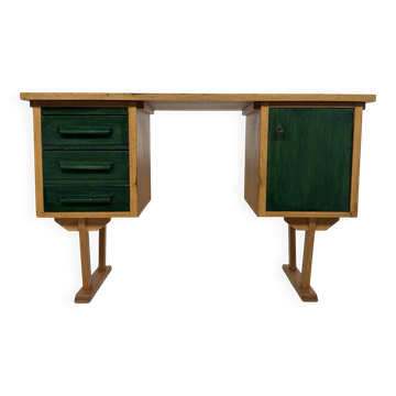 Bureau vintage des années 1960, design de bureau compact