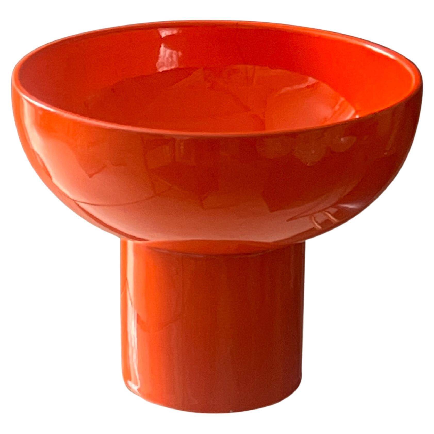 Vase en céramique de Gabbianelli fabriqué en Italie dans les années 1960, accent de bibliothèque.