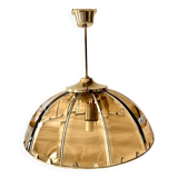 Vintage chandelier with glass dome and vintage gold metal