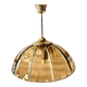 Vintage chandelier with glass dome and vintage gold metal
