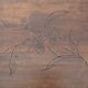 4 tables gigogne en bois art nouveau décor floral