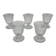 Set of 5 white wine glasses - Baccarat Crystal – Argentina model, 1940