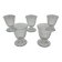 Set of 5 white wine glasses - Baccarat Crystal – Argentina model, 1940