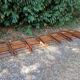 Vintage wooden folding chairs