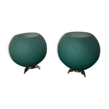 Vintage pair of Murano de Majo lamps