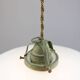 Mid-Century Italian Ceramic and Brass Pendant Lamp