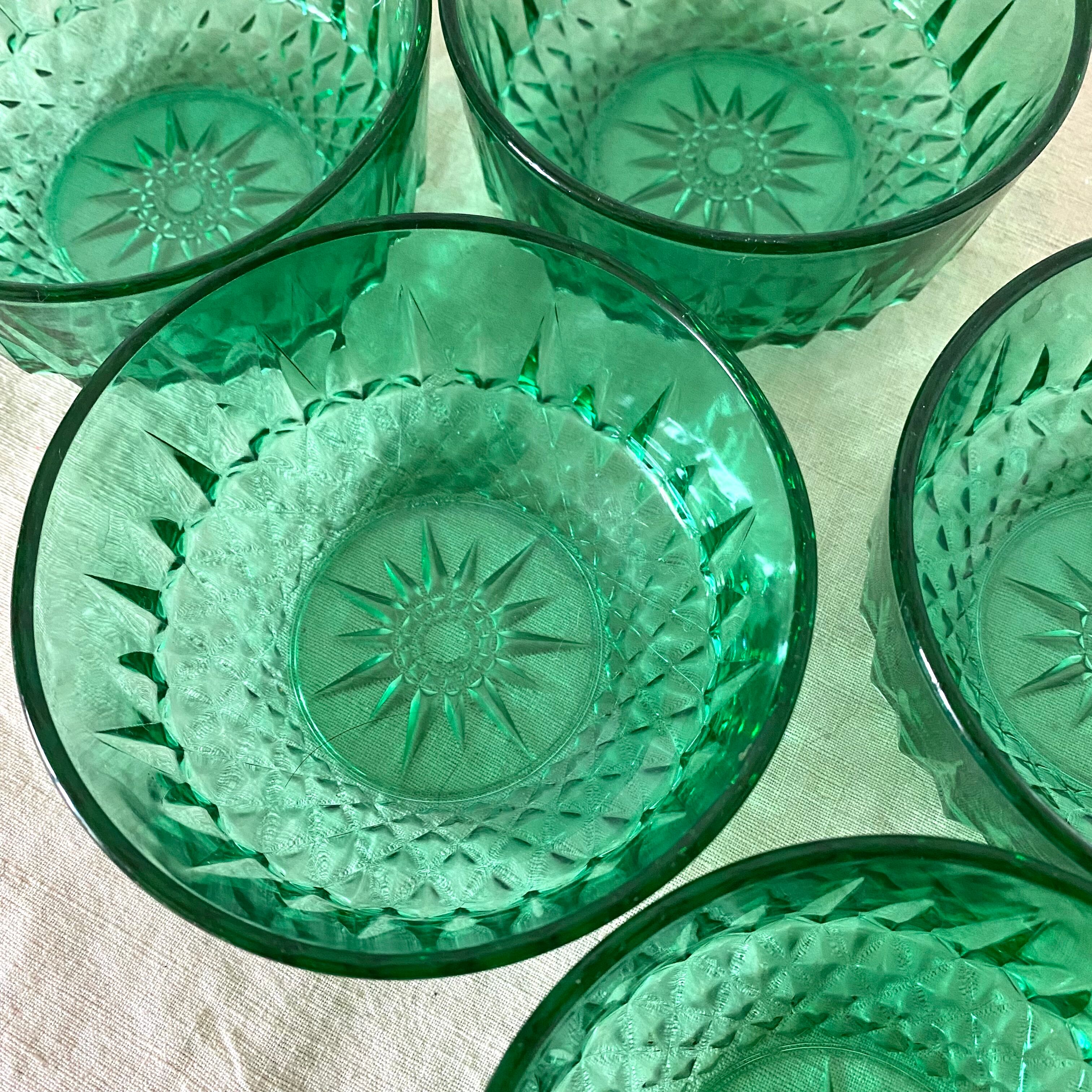 Vintage glass raviers arcoroc