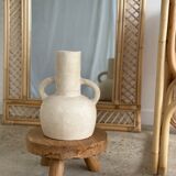 Rattan foot mirror with braces H:2m
