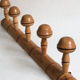 Old hook 5 mushrooms, coat rack