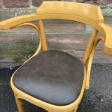 FISCHEL THONET 1950 Bentwood Armchair American Office Style Viennese Bentwood Armchair