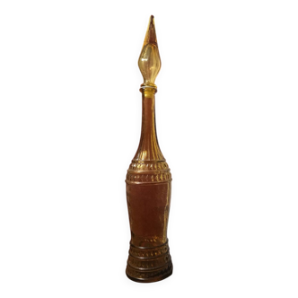 Large Italian Genie Carafe in Empoli Smoked Glass