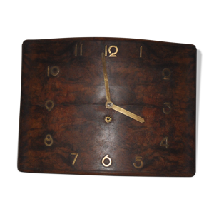 horloge en bois Art déco