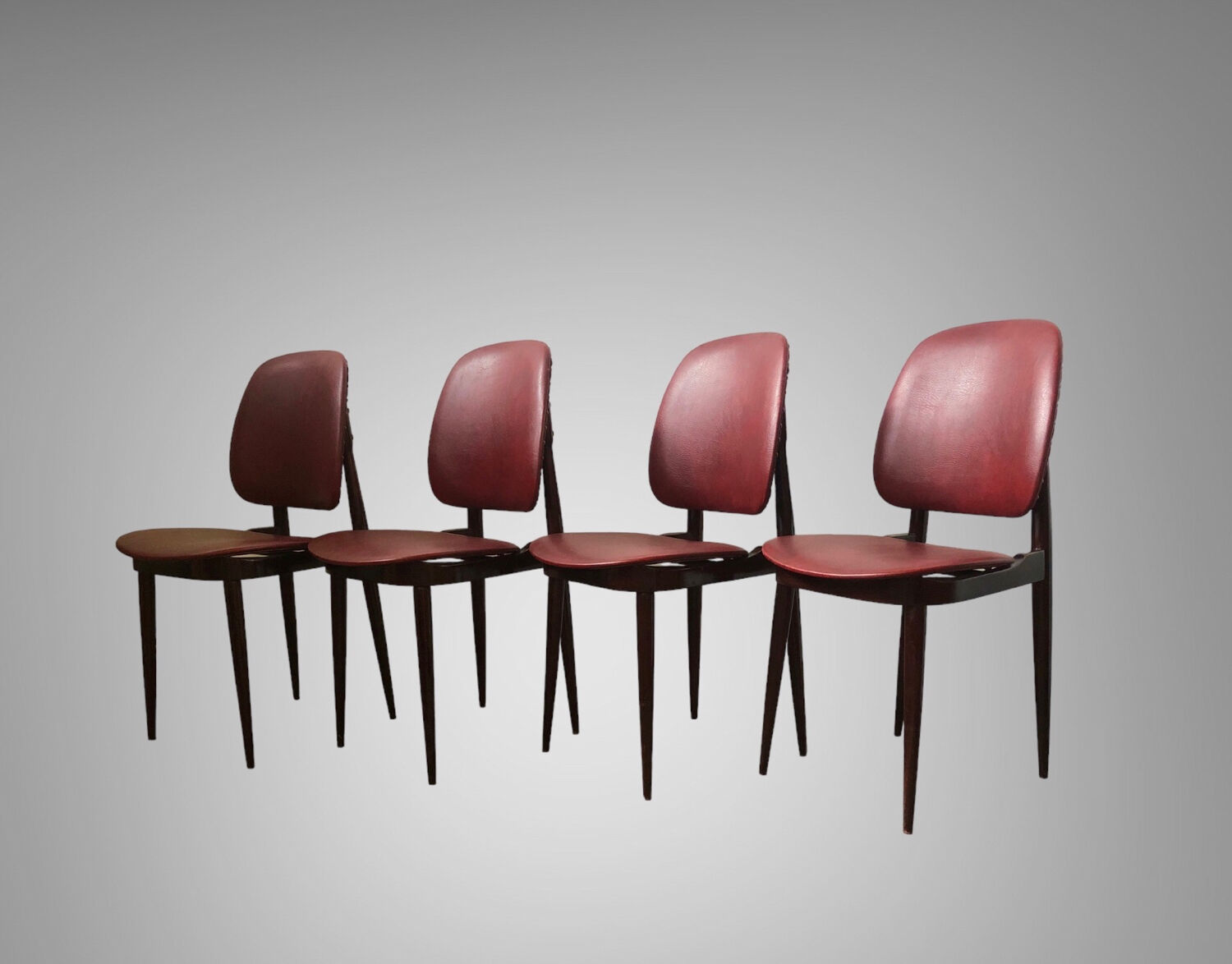 Set of 4 design chairs Pegasus vintage Baumann edition 1960s